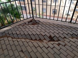 Hundimiento pavimentado
